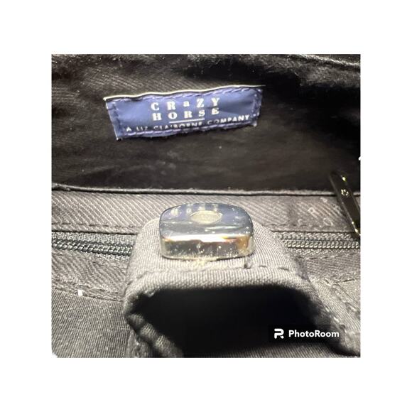 Crazy Horse Black Satin Evening Purse - Perfect for Weddings! - Picture 4 of 6